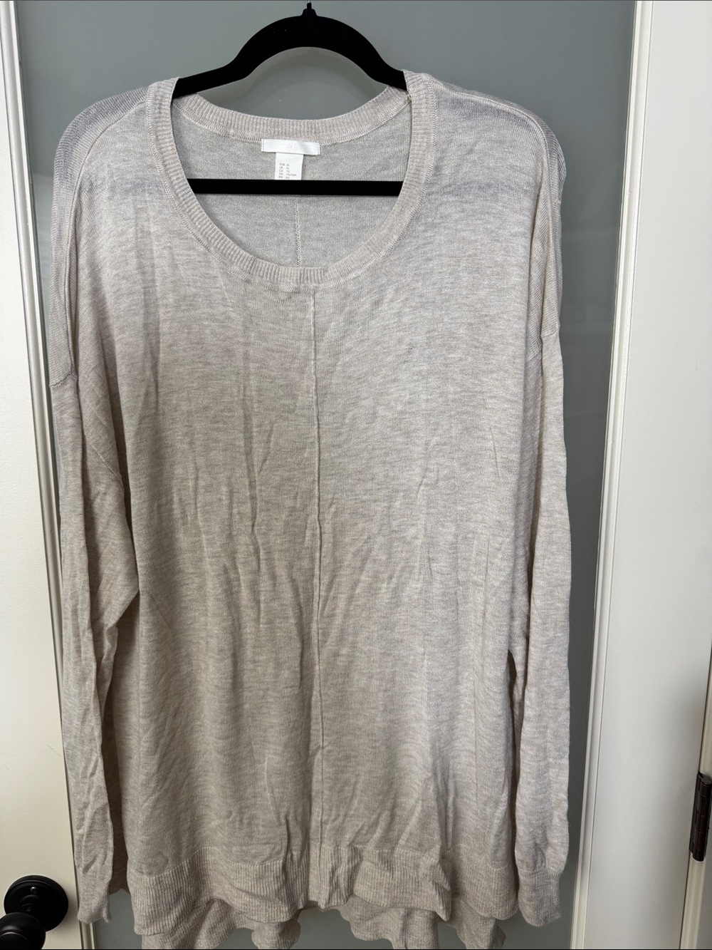 H&M Light Beige Crewneck Sweater